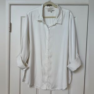 LOVE 8 for VERSONA White Button Down Long Sleeve Shirt
